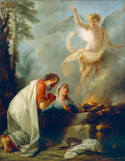 Il sacrificio di Manoach, padre di Sansone da Simon Julien
