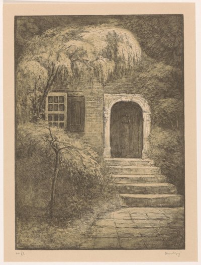 Porta con scala di pietra da Simon Moulijn (signed by artist)