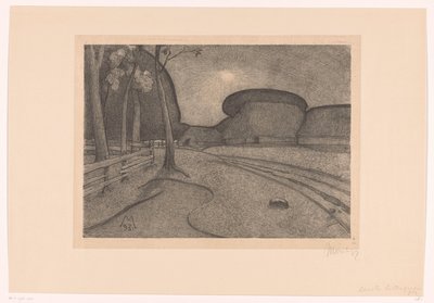Paesaggio con fattoria da Simon Moulijn (signed by artist)