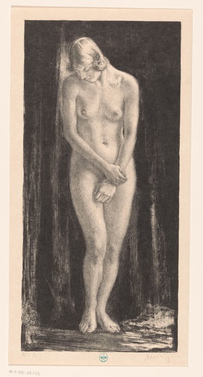 Donna nuda in piedi da Simon Moulijn (signed by artist)