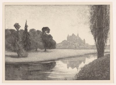 Parco presso un castello (Omstreken van Laren) da Simon Moulijn