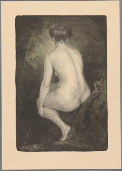Donna nuda seduta da Simon Moulijn