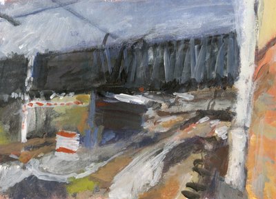 Ingresso e uscita del parcheggio, 2023 da Simon Neville