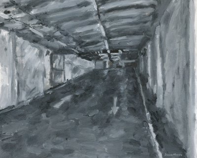 Interno del parcheggio n. 11, 2023 da Simon Neville