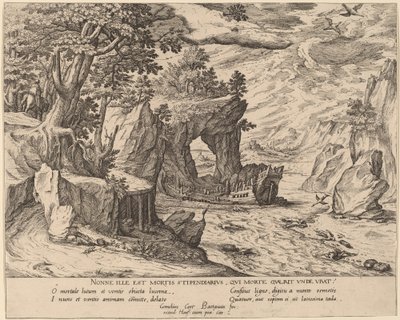 Dopo il naufragio da Simon Novellanus after Cornelis Cort