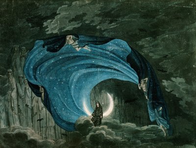 Decorazione per la Regina della Notte, opera di Mozart da Simon Quaglio