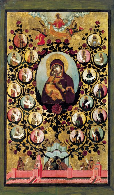 Apoteosi della Vergine di Vladimir da Simon Ushakov