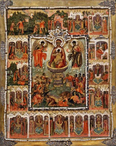 La Theotokos Fonte di Vita da Simon Ushakov