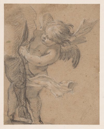Angioletto vicino alla gamba di San Rocco da Simon Vouet