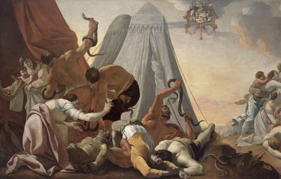 Israeliti che guardano il Serpente di Bronzo da Simon Vouet