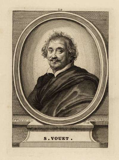 Ritratto di Simon Vouet da Simon Vouet