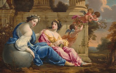 Le Muse Urania e Calliope, c. 1634 da Simon Vouet