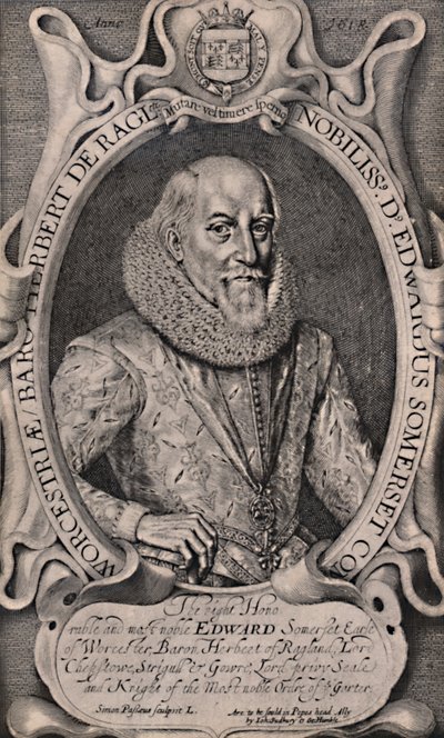 Edward Somerset, 4° conte di Worcester, cortigiano inglese da Simon de Passe