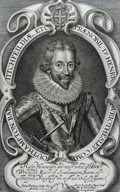 Henry Wriothesley, 3º Conte di Southampton, 1617 da Simon de Passe