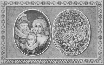 Giacomo I, Anna di Danimarca e Enrico, Principe di Galles da Simon de Passe