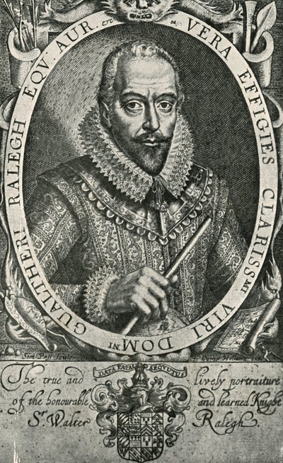 Sir Walter Raleigh da Simon de Passe