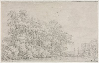 Paesaggio Fluviale, c. 1650 da Simon de Vlieger