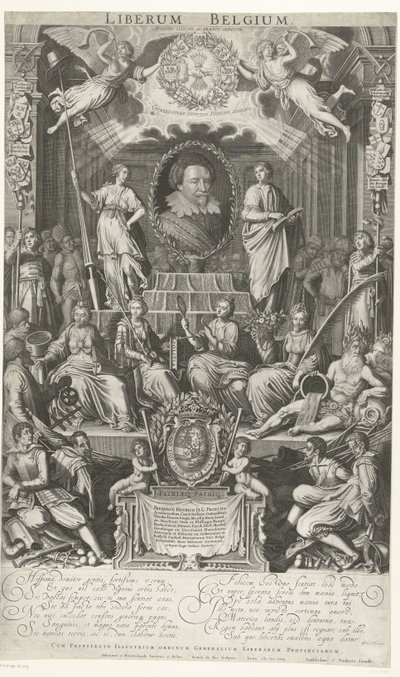 Federico Enrico come protettore della Religione e della Libertà, 1628 da Simon van de Passe