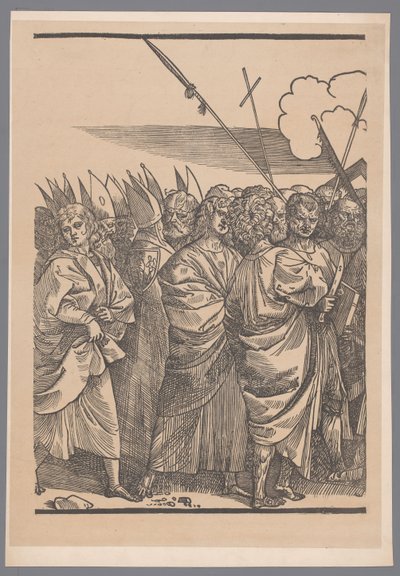 Riproduzione della terza parte della serie di stampe Il trionfo di Cristo da Joos Lambrecht da Simonau and Toovey