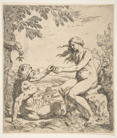 Adamo ed Eva da Simone Cantarini