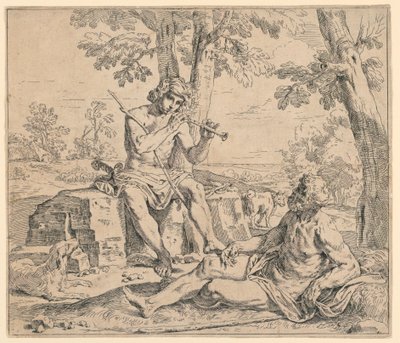 Mercurio e Argo da Simone Cantarini