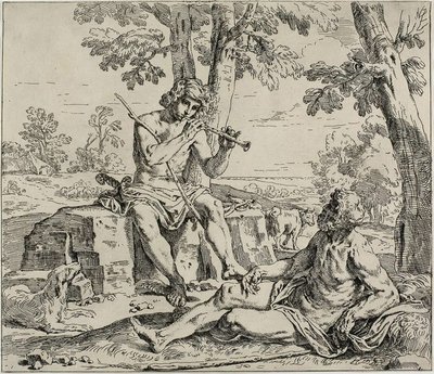 Mercurio e Argo da Simone Cantarini