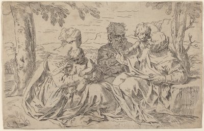 La Sacra Famiglia da Simone Cantarini