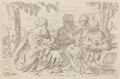 La Sacra Famiglia da Simone Cantarini