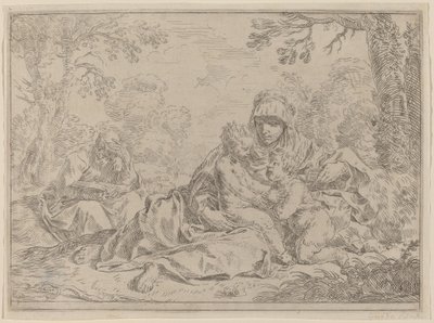 La Sacra Famiglia da Simone Cantarini