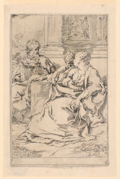 La Sacra Famiglia da Simone Cantarini