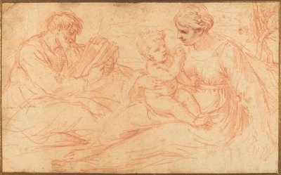 La Sacra Famiglia da Simone Cantarini