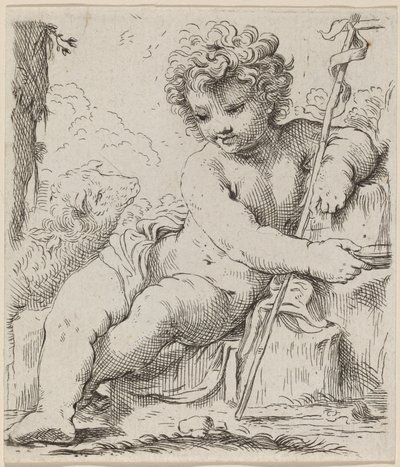 Il piccolo San Giovanni da Simone Cantarini