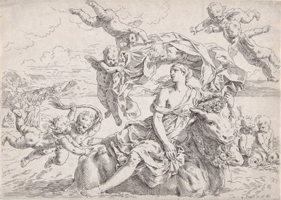 Il ratto di Europa, dopo Reni, ca. 1636 da Simone Cantarini
