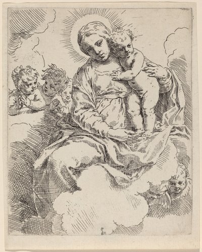 La Vergine e il Bambino da Simone Cantarini