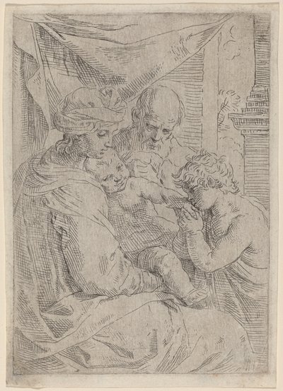 La Vergine e il Bambino con San Giovanni da Simone Cantarini