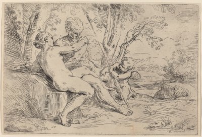Venere e Adone da Simone Cantarini