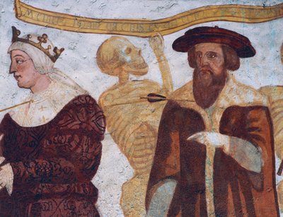 La morte con il duca (dettaglio) da Simone II Baschenis