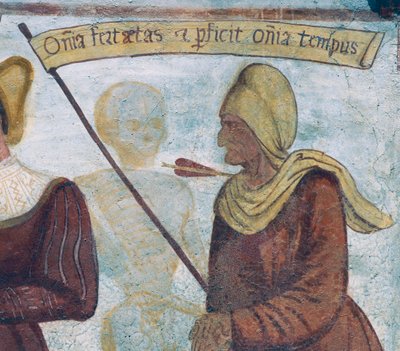 La morte con la vecchia (dettaglio) da Simone II Baschenis