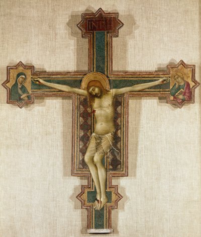Crocifisso con la Vergine Maria e San Giovanni Evangelista da Simone Martini