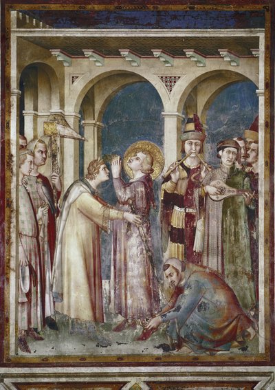 Affresco della vita di San Martino (dettaglio) da Simone Martini