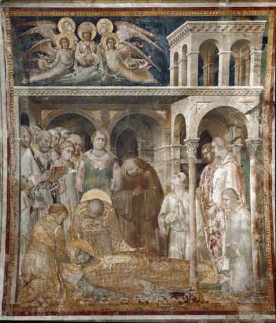 Vita di San Martino: la morte di San Martino da Simone Martini