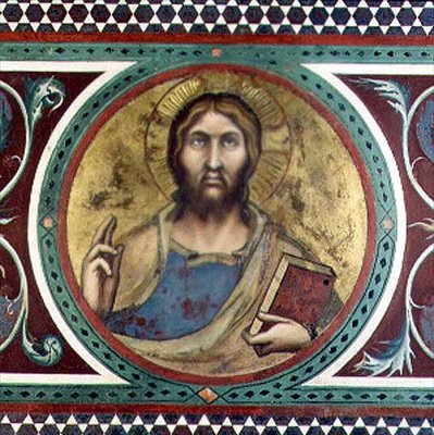 Maestà: Cristo Benedice, (dettaglio) da Simone Martini