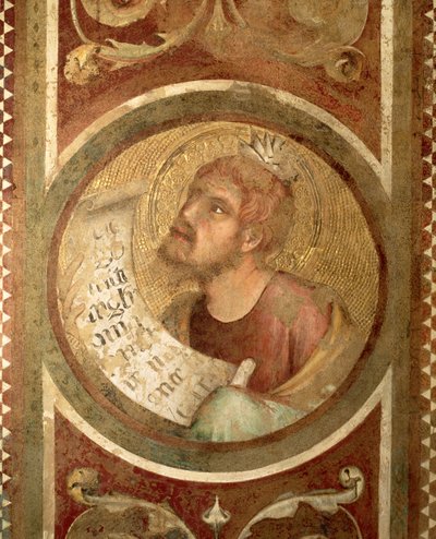 Maestà: Malachia (dettaglio) da Simone Martini