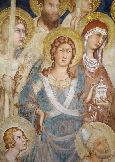Maestà (dettaglio di San Michele, 1315) da Simone Martini