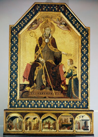 San Luigi Vescovo di Tolosa incorona suo fratello Roberto d