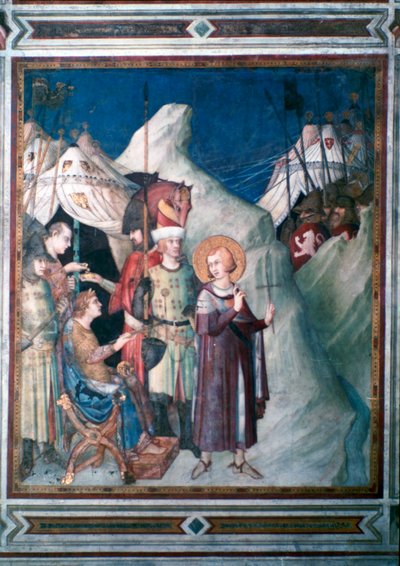 San Martino rinuncia alle sue armi, 1312-1317 da Simone Martini