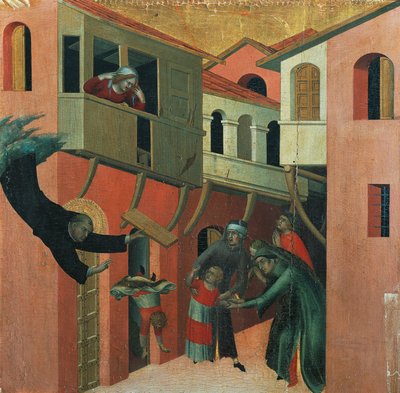 Il miracolo del bambino caduto dal balcone (dettaglio dall
