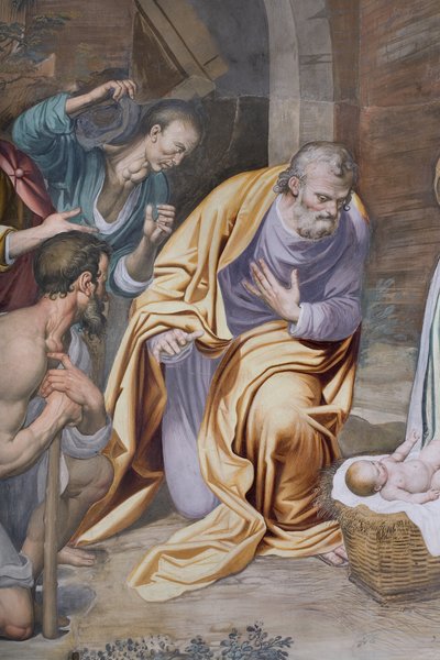 Adorazione dei pastori, 1578-82 (dettaglio) da Simone Veneziano Peterzano