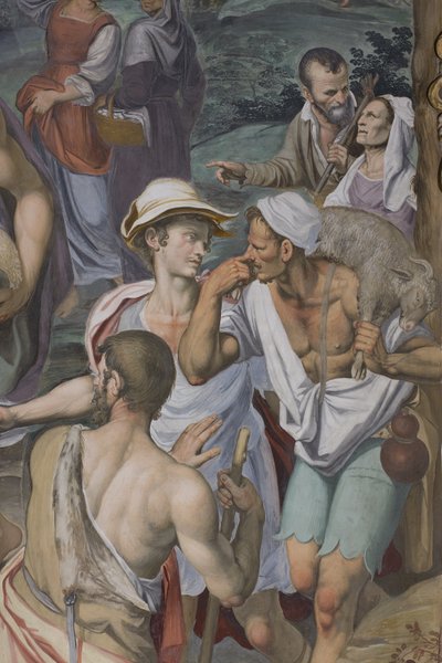 Adorazione dei pastori, 1578-82 (dettaglio) da Simone Veneziano Peterzano