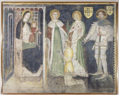 Madonna col Bambino con Santa Caterina, Santa Orsola, San Giorgio e il Patrono, Teodorico di Coira da Simone da Corbetta
